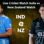 Live Cricket Match India vs New Zealand Watch